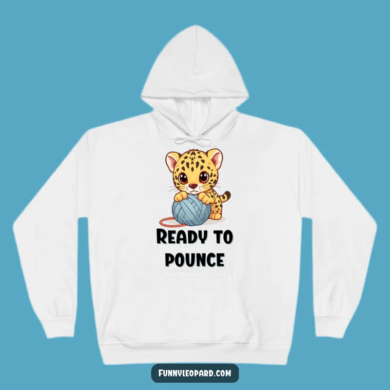 Funny Leopard Cub Yarn Hoodie - Cozy & Cute Kitten Apparel