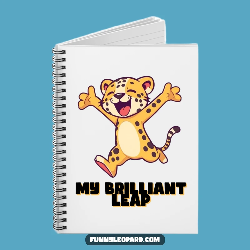 Funny Leopard Leap Notebook: Capture Your Moves!